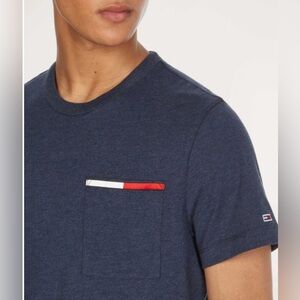 Tommy Hilfiger Crew Neck Navy Blue Men's T-Shirt